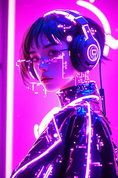 AIdeal member NEON — electronic rap futuristic virtual idol